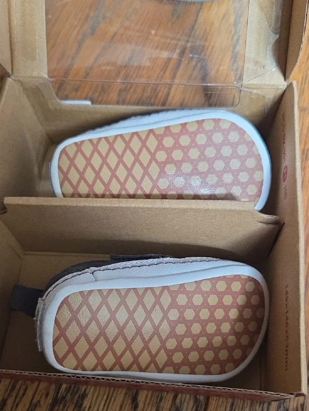 Vans Baby's Blue & White Checkerboard Shark Fin Slip-On Crib Shoes